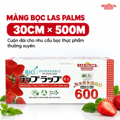 Màng Bọc Thực Phẩm Las Palms 30 cm x 500 m – Tiện Bọc Và Bảo Quản