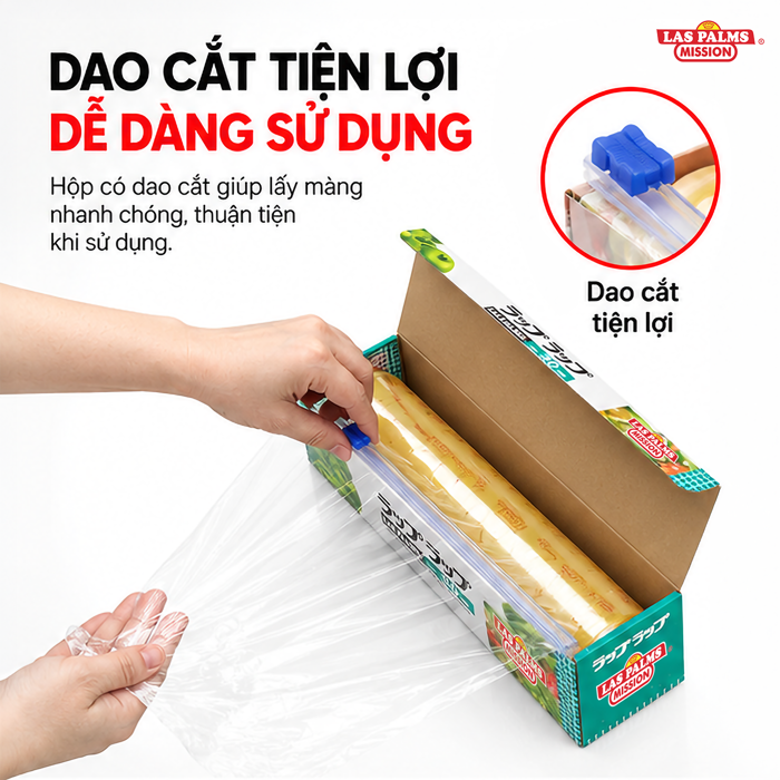 Màng Bọc Thực Phẩm Las Palms 30 cm x 200 m – Tiện Bọc Và Bảo Quản