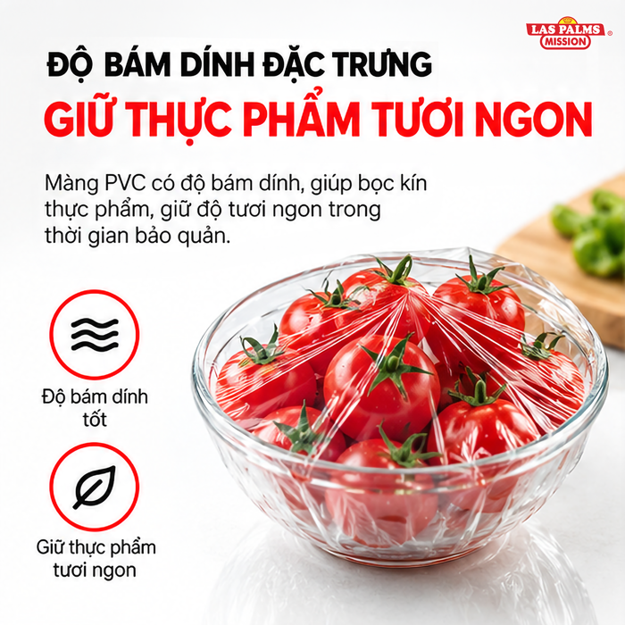 Màng Bọc Thực Phẩm Las Palms 30 cm x 200 m – Tiện Bọc Và Bảo Quản