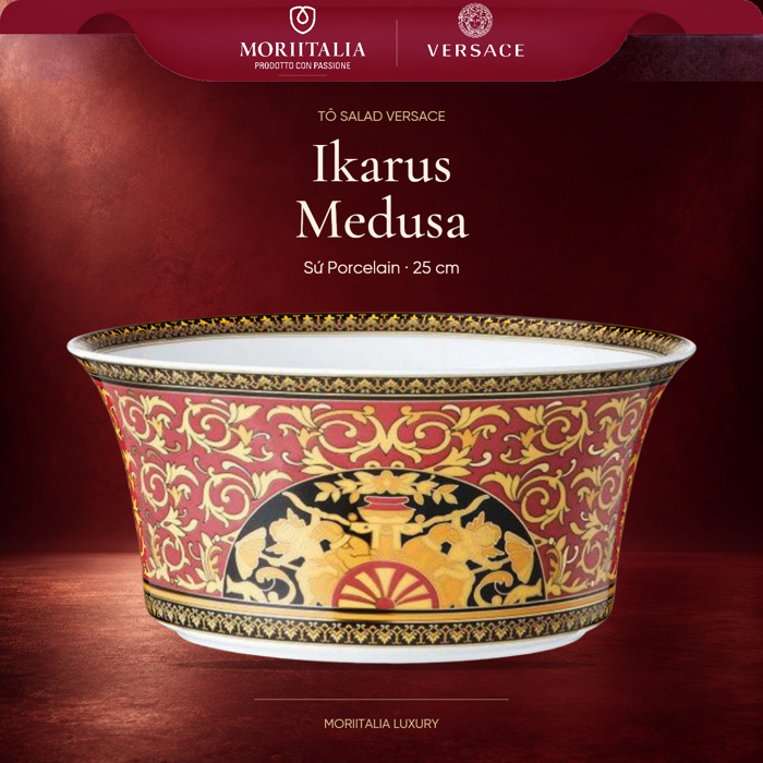 Tô salad Versace Ikarus Medusa Salad bowl 3 25cm - 409605.13130