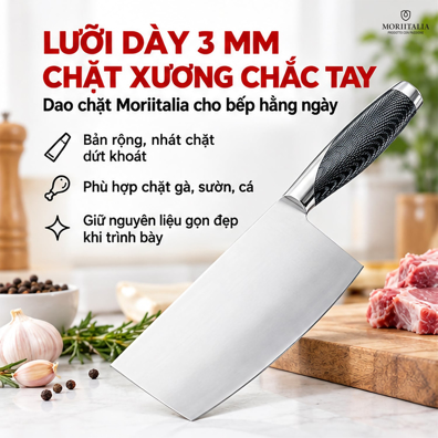 Dao Chặt Moriitalia 3.0mm – Lưỡi Dày Chắc Tay