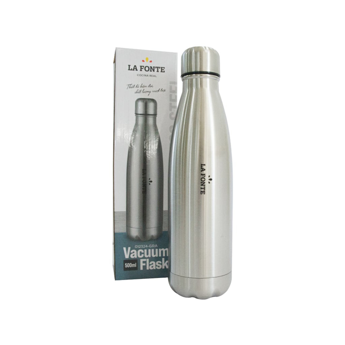 Bình giữ nhiệt La Fonte 012324 Aura 500ml và 012362 750ml - Thép không gỉ (SUS304), Chính hãng MORIITALIA